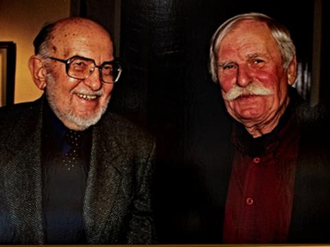 Miloš Macourek a Adolf Born (Foto: MěÚ Kroměříž)