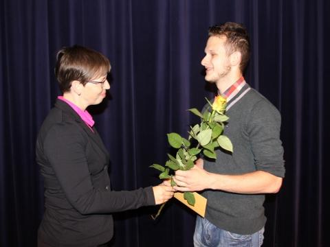Daniel Preisler - jeden z oceněných studentů (Foto: MěÚ Vsetín)