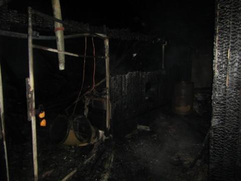 Vyhořelý objekt (Foto: HZS ZK)