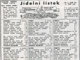 Baťovský jídelní lístek (Foto: Garden Food Festival)