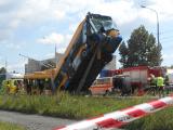havárie trolejbusu v otrokovické části Kvítkovice (Foto: Zlin.cz)