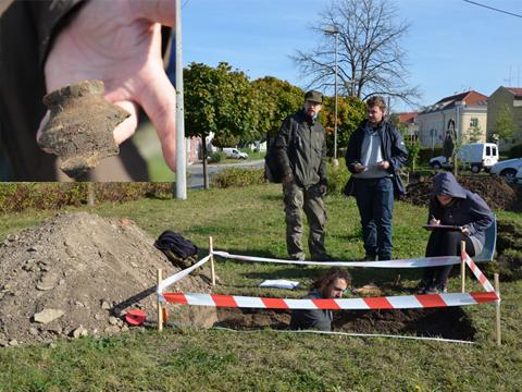 Archeologický nález v Holešově (foto: město Holešov)