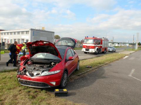 Nehoda u Kroměříže (foto: HZS ZK)