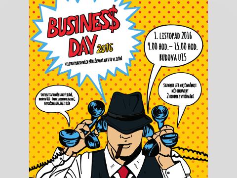 Plakát Business day 2016 (Foto: UTB)