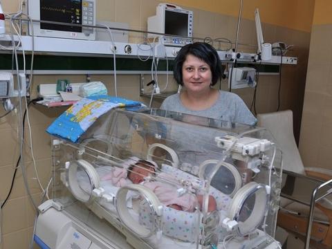 Prvním miminkem je Štěpánka ze Strání (Foto: Uherskohradišťská nemocnice)