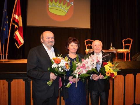 Jan Kocián, Naděžda Gilarová, Ladislav Březina (Foto: MěÚ Valašské Meziříčí)