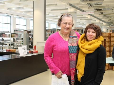 Dolores Baťa Arambasic a Markéta Pilátová (Foto: 14|15 Baťův institut)