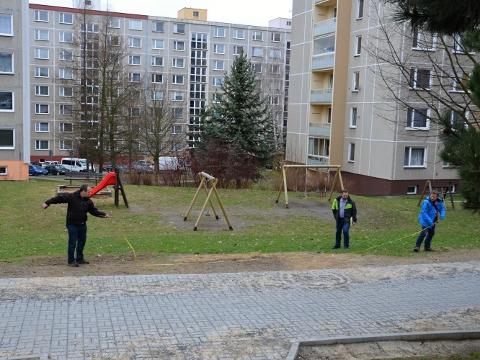 místo kde bude stát nové Rákosníčkovo hřiště (Foto: MěÚ Valašské Meziříčí)