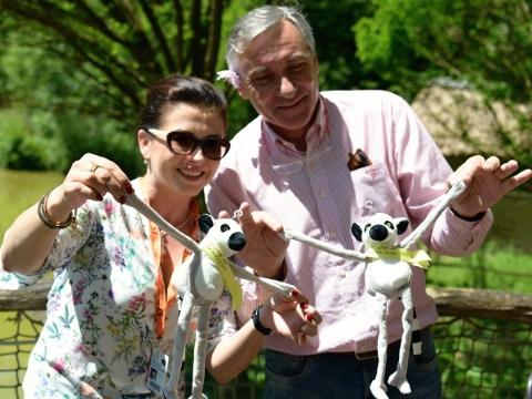 Živá mláďata zastoupili plyšoví dvojníci. (Foto: ZOO a zámek Zlín - Lešná)