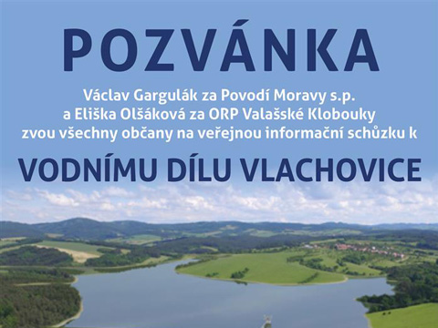 Pozvánka na informační schůzku (Foto: MěÚ Valašské Klobouky)
