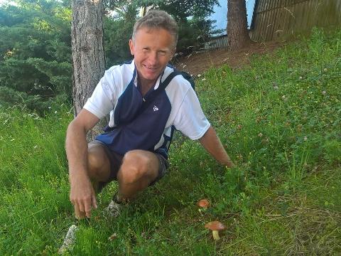 Houbař Hynek na správném místě (Foto: Zlin.cz)