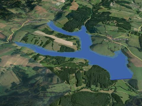 Vizualizace plánovaného vodního díla Vlachovice (Foto: Povodí Moravy)