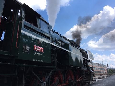 "Prezidentský vlak" na zlínském nádraží (Foto: MěÚ Zlín)