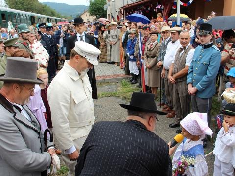 Přivítání T. G. Masaryka ve Valašských Kloboukách (Foto Lenka Zvonková)