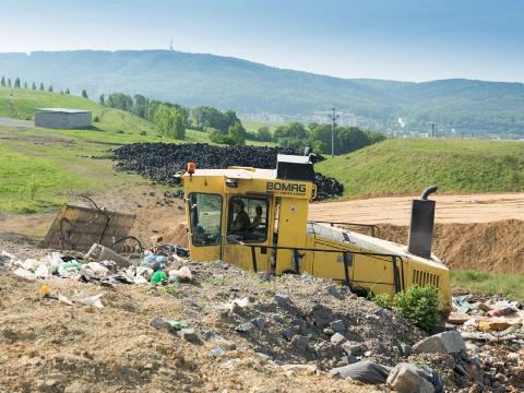 Skládka odpadů Suchý důl ve Zlíně (Foto: MěÚ Zlín)