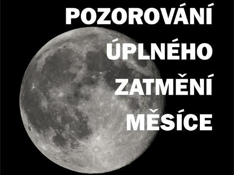 Pozorování úplného zatmění Měsíce (Foto: hvezdarnaub.cz)