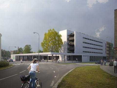 Vizualizace parkovacího domu (Foto: MěÚ Kroměříž)
