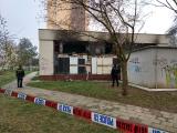 Požár bývalé kotelny (Foto: Policie ČR)