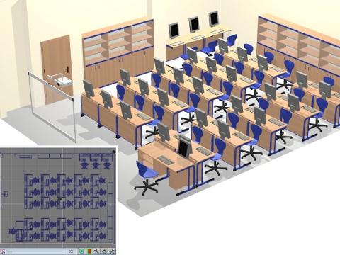 Vizualizace odborné učebny (Foto: MěÚ Valašské Klobouky)