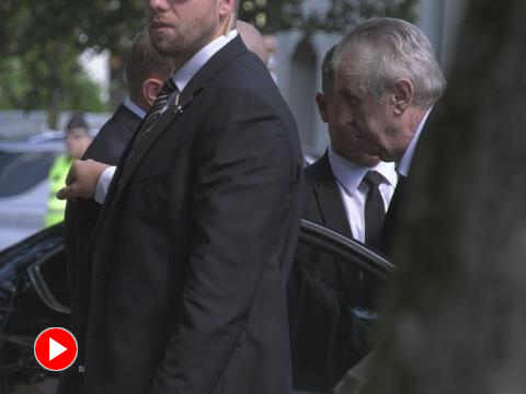na poslední rozloučení dorazil i prezident Miloš Zeman (Foto: Zlin.cz)