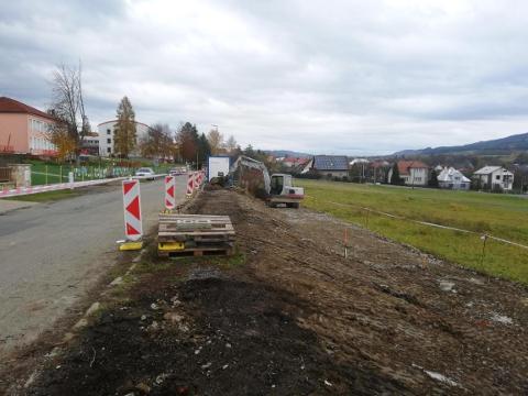 Započala stavba nového parkoviště u MŠ (Foto: MěÚ Valašské Klobouky)