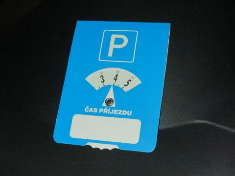 Ilustrační foto - parkovací kotouč (Foto: Zlin.cz)