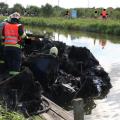 Požár lodi Baťův kanál (Foto: HZS ZK)